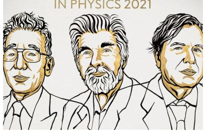  Syukuro Manabe, Klaus Hasselmann y Giorgio Parisi.