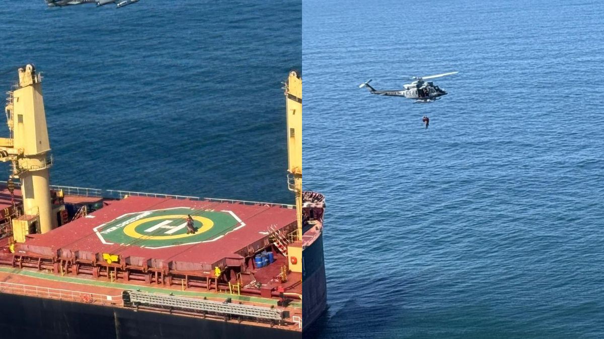 Armada evacuó a tripulante de un buque que ingirió un producto químico; fue trasladado al Mautone