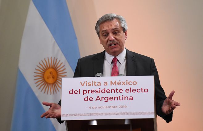 Albertto Fernández hizo su primera visita como presidente electo a México.&nbsp;