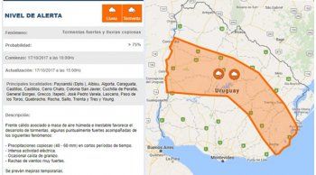 inumet cambia la presentacion de las alertas desde el 1º de noviembre