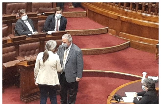 El ministro Heber y la diputada Etcheverry