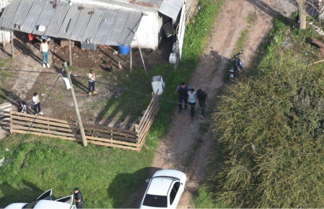 Foto: Ministerio del Interior. Momento de la detención del imputado.