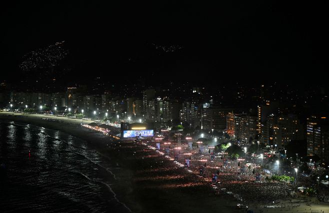 Shakira en Río de Janeiro. Foto: AFP