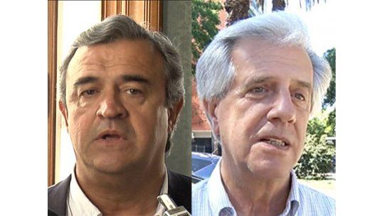 Tabaré Vázquez se burla de Larrañaga imitando su voz