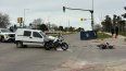 Foto: Mª. Eugenia Scognamiglio, Subrayado. Accidente en Puntas de Manga este miércoles de mañana.