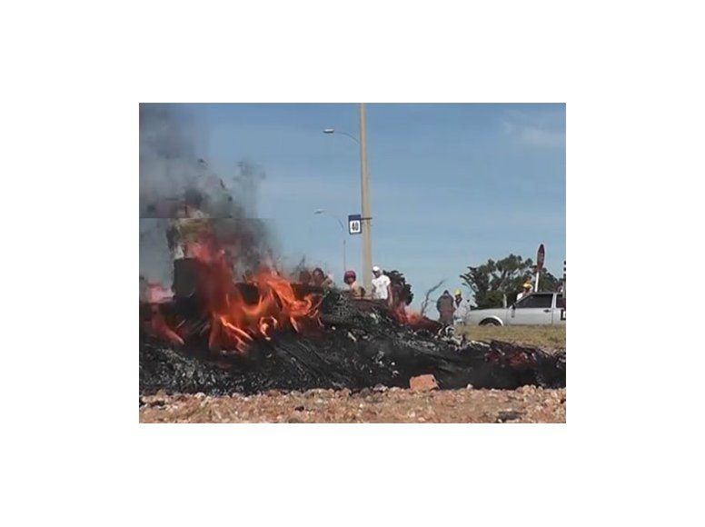 Obreros de la construcción cortaron ruta a Punta del Este