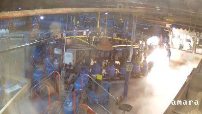 camara capta fuga de gas y fuego en planta de riogas
