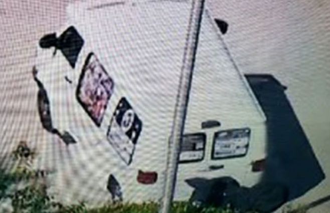 la camioneta incautada tras la detención, 