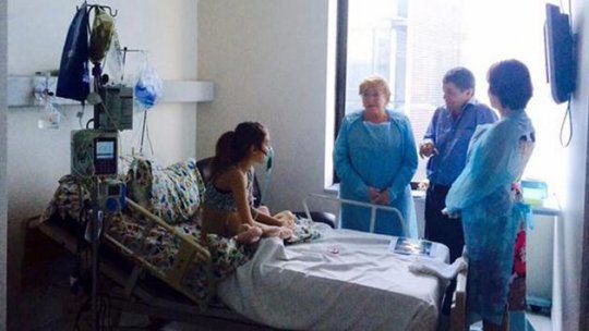 nina cancer chile bachelet foto infobae