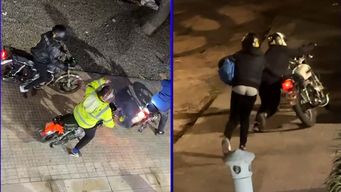 robo pirana en tres cruces: diez delincuentes llegaron en cinco motos y se llevaron mas de 90 perfumes