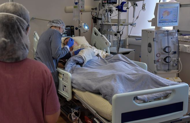 Unidad de terapia intensiva en el hospital Albert Einstein de San Pablo