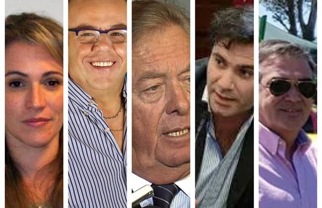 María José García, Andrés Sobrero, Carlos Moreira Reisch, Mario Colman, Guillermo Rodríguez.