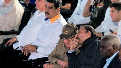 D&iacute;az Canel, Ra&uacute;l Castro, Nicol&aacute;s Maduro y Daniel Ortega, reunidos en La Habana en 2019 por laAlianza Bolivariana para los Pueblos de Nuestra Am&eacute;rica - Tratado de Comercio de los Pueblos, m&aacute;s conocido como ALBA.