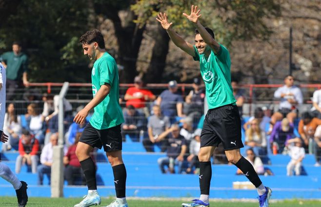 Rodrigo Pastorini marcó el segundo gol del equipo de Suárez y Messi en el fútbol uruguayo. Foto: FocoUy