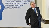 Francisco Bustillo el lunes en la cumbre de cancilleres del Mercosur. Foto: FocoUy.
