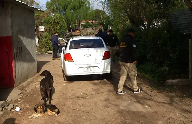 Foto: Subrayado. Escena del doble homicidio, en Marconi.