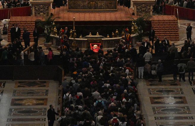 Velatorio del papa Francisco. Foto: AFP