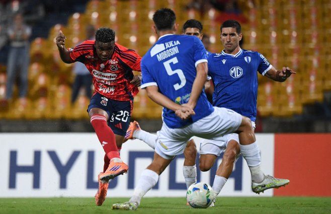 Foto: AFP. Juventud de las Piedras jugó en Colombia este jueves.