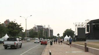 Foto: canal 10. Rambla de Montevideo en la mañana de este viernes.