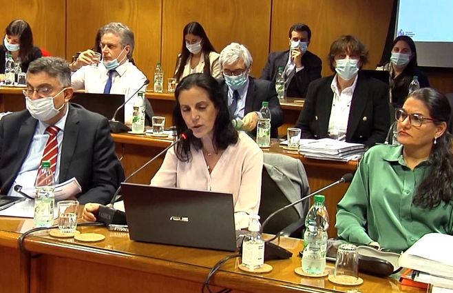 La ministra Arbeleche en Comisión.&nbsp;