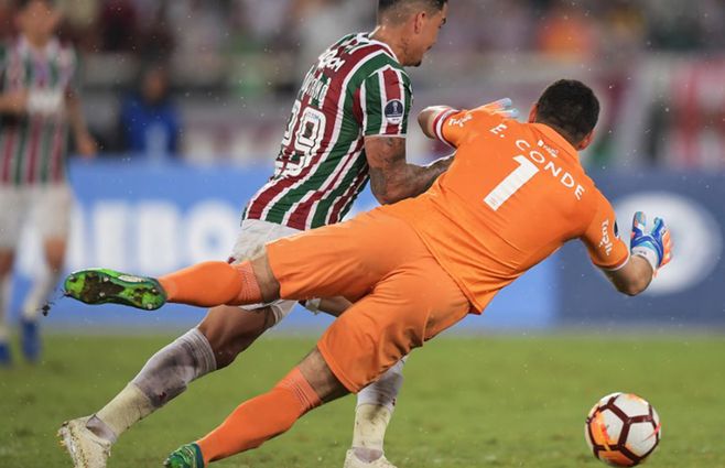 Coco Conde, referente triclor y encargado de mantener el cero en el arco del Gran Parque Central.