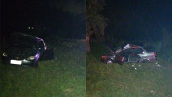 tres lesionados luego de que el auto en el que iban perdiera una rueda