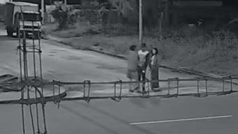 Imagen cedida a Subrayado. Cámara de seguridad captó el momento del homicidio en Rocha.