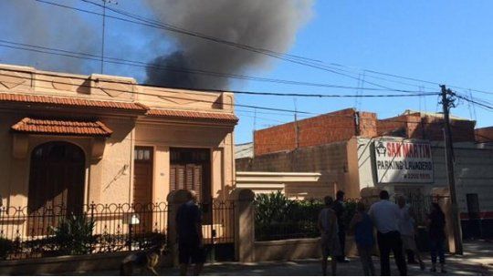 incendio humo parking