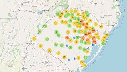 el mapa del coronavirus en la frontera con uruguay