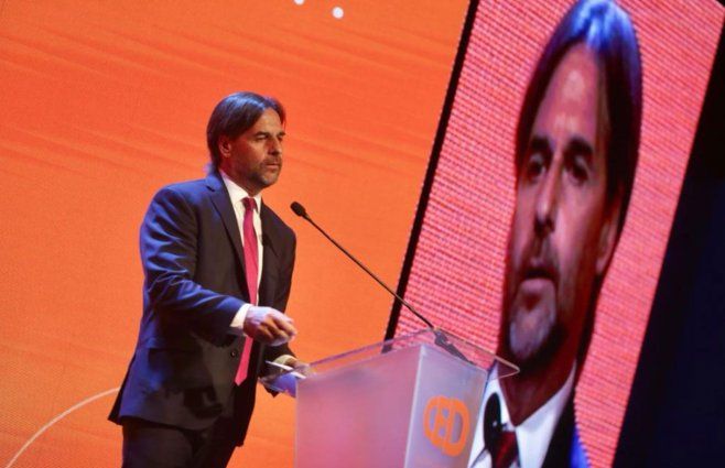 Lacalle Pou en el CED. Foto: FocoUy