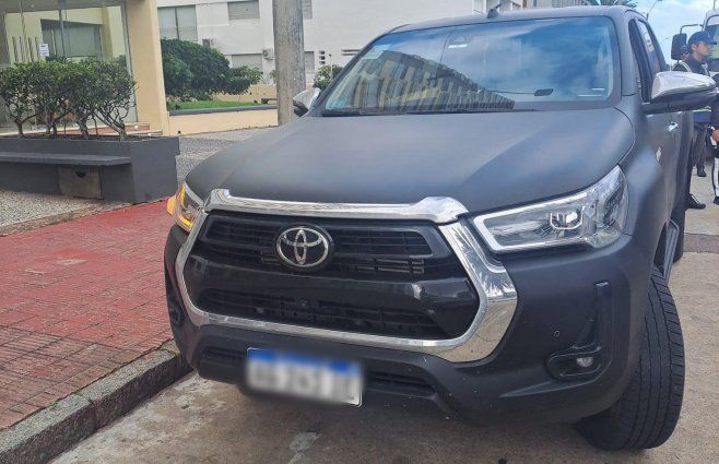 Foto: Intendencia de Maldonado. Camioneta incautada en Punta del Este.