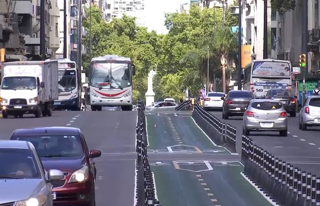 La Intendencia de Montevideo difundió datos sobre movilidad en ciclovía de 18 de Julio.&nbsp;