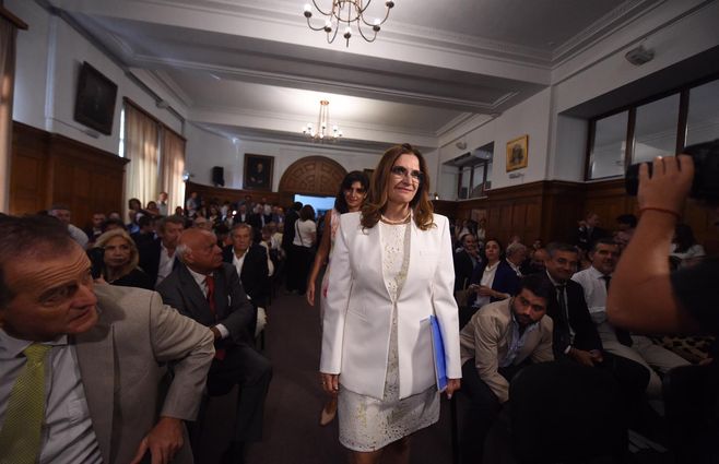Karina Rando asumió como ministra de Salud Pública. Foto: Dante Fernández / Foco Uy