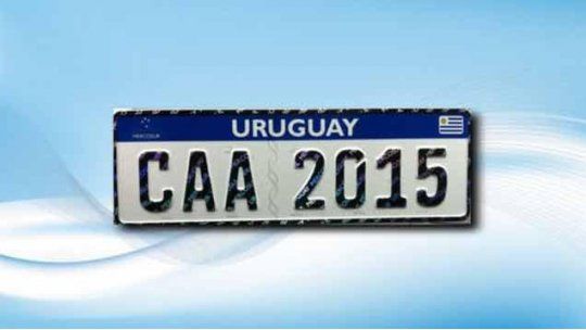 chapa mercosur uruguay