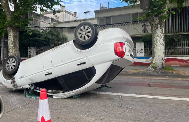 Siniestro en 8 de Octubre. Foto: Nahuel Marichal. 