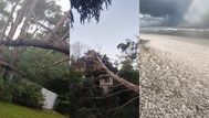 Más de 80 intervenciones de Bomberos por los fuertes vientos; el Parque Rodó se cubrió de arena y una playa de hielo