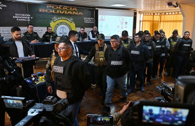 17 detenidos en Bolivia. Foto: AFP