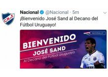 Nacional anunció la llegada de Sand y cinco minutos después lo borró