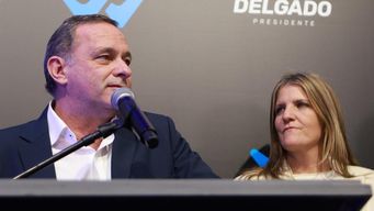 Discurso de Álvaro Delgado tras conocer resultados de las internas. Foto: Foco UY