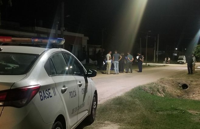 La Policía trabaja en la escena del crimen en Sauce