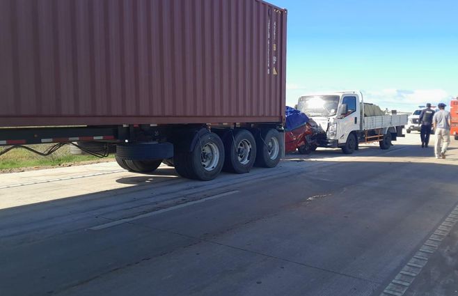 Foto: Policía Caminera. El accidente ocurrió en ruta 5, a la altura del departamento de Florida.