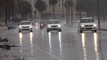 meteorologia redujo las alertas y solo quedo amarilla para el extremo este del pais