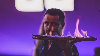 Así promocionaba el restaurante Burro Canaglia, de Madrid, sus pizzas flameadas. Foto: Instagram Burro Canaglia.