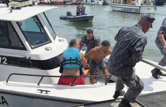 Foto: Intendencia de Maldonado. Traslado del hombre a Maldonado.