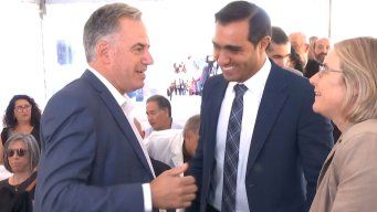 El presidente Orsi con el exministro de Salud José Luis Satdjián.&nbsp;