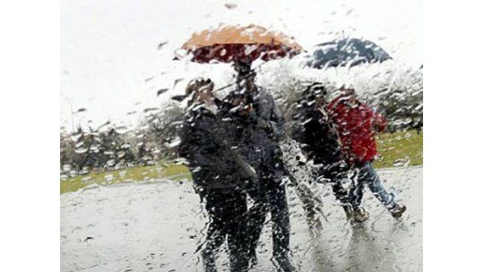 Lluvias abundantes, más al sur que al norte del Río Negro