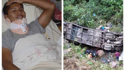 sobreviviente de tragedia de avion de chapecoense, sale ileso de accidente de bus con 21 muertos