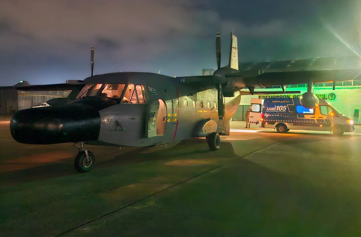 Foto: Fuerza Aérea Uruguaya, en X. Foto: Fuerza Aérea Uruguaya, en X.