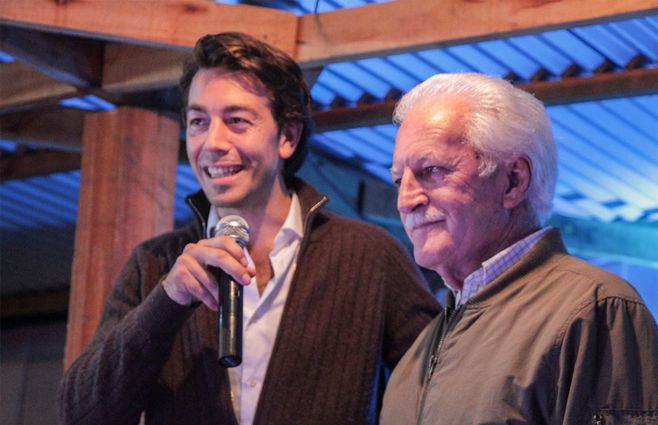 Juan Sartori junto a Alem García.