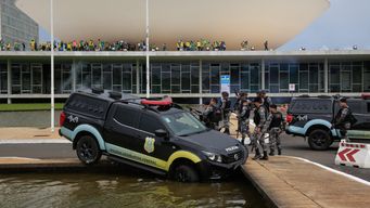 Asonada en Brasil. AFP.